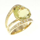 K18YG クオーツ リング 5.95CT【中古】