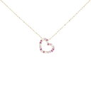 セイレーン アズーロ ハート サファイヤ ネックレス 0.13CT【中古】