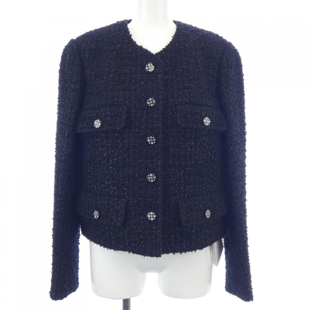 シャネルノーカラージャケット CHANEL シャネル BOUTIQUE ヴィンテージ vintage ノーカラー