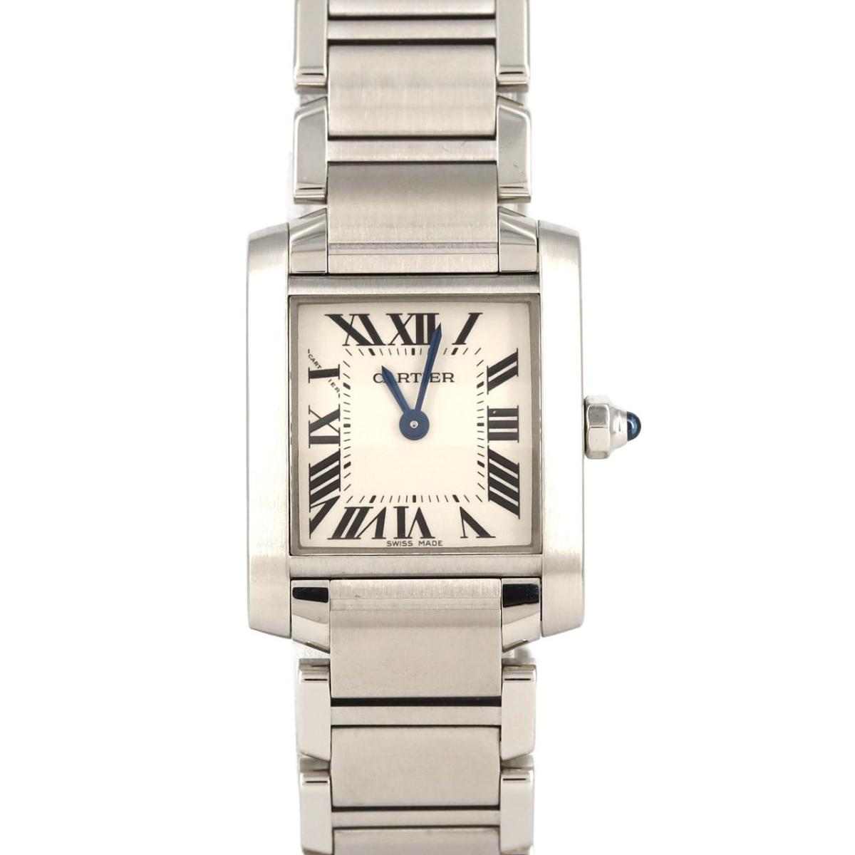 カルティエ タンクフランセーズSM W51008Q3 SS クォーツ【中古】