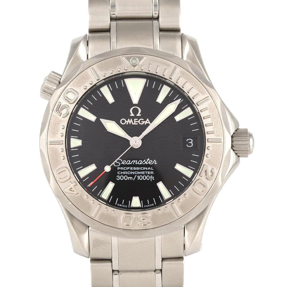 1円 稼働 良品 オメガ AT/自動巻 2236.50 シーマスター プロフェッショナル300M クロノメーター デイト 黒文字盤 メンズ腕時計 5295510YSD オメガシーマスター プロフェッショナル 型番 2236.50 item details