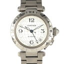 カルティエ パシャC GMT W31078M7 SS 自動巻【中古】