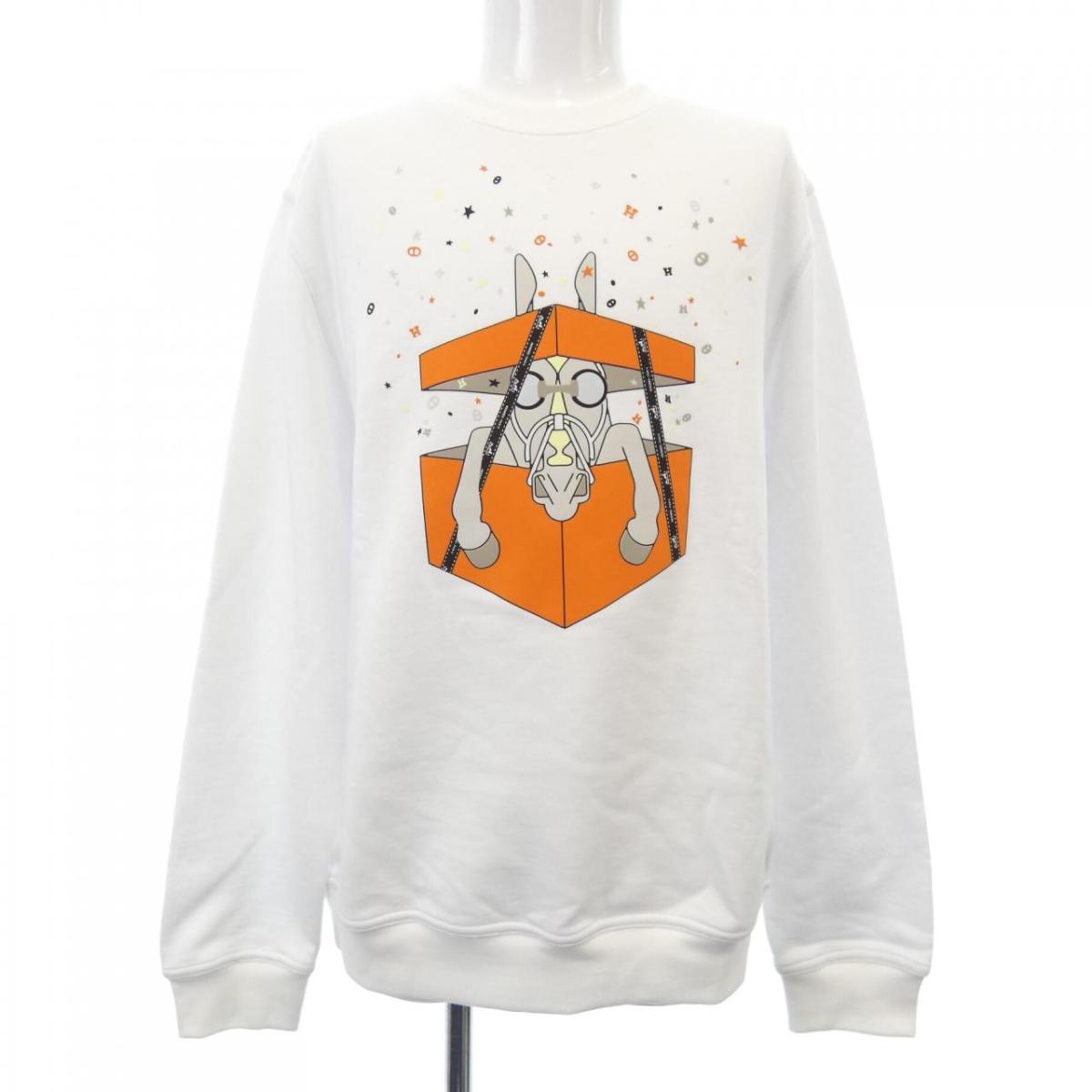 HERMES エルメス スウェット 白(総柄) M 4103524N0033 楽天市場】エルメス(カラーホワイト)(スウェット・トレーナー