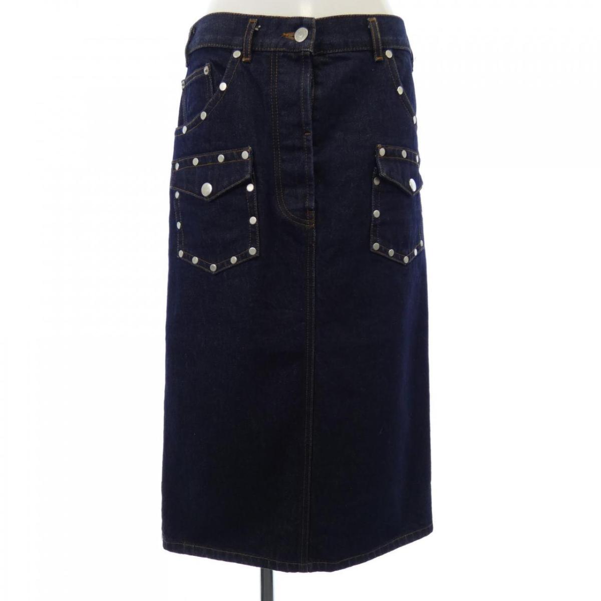 Dries Van Noten モヘア ペンシルスカート 2410038896212_1_b.jpg