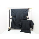 【未使用品】男物 大島紬 100山 きもの・羽織 2点セット【中古】