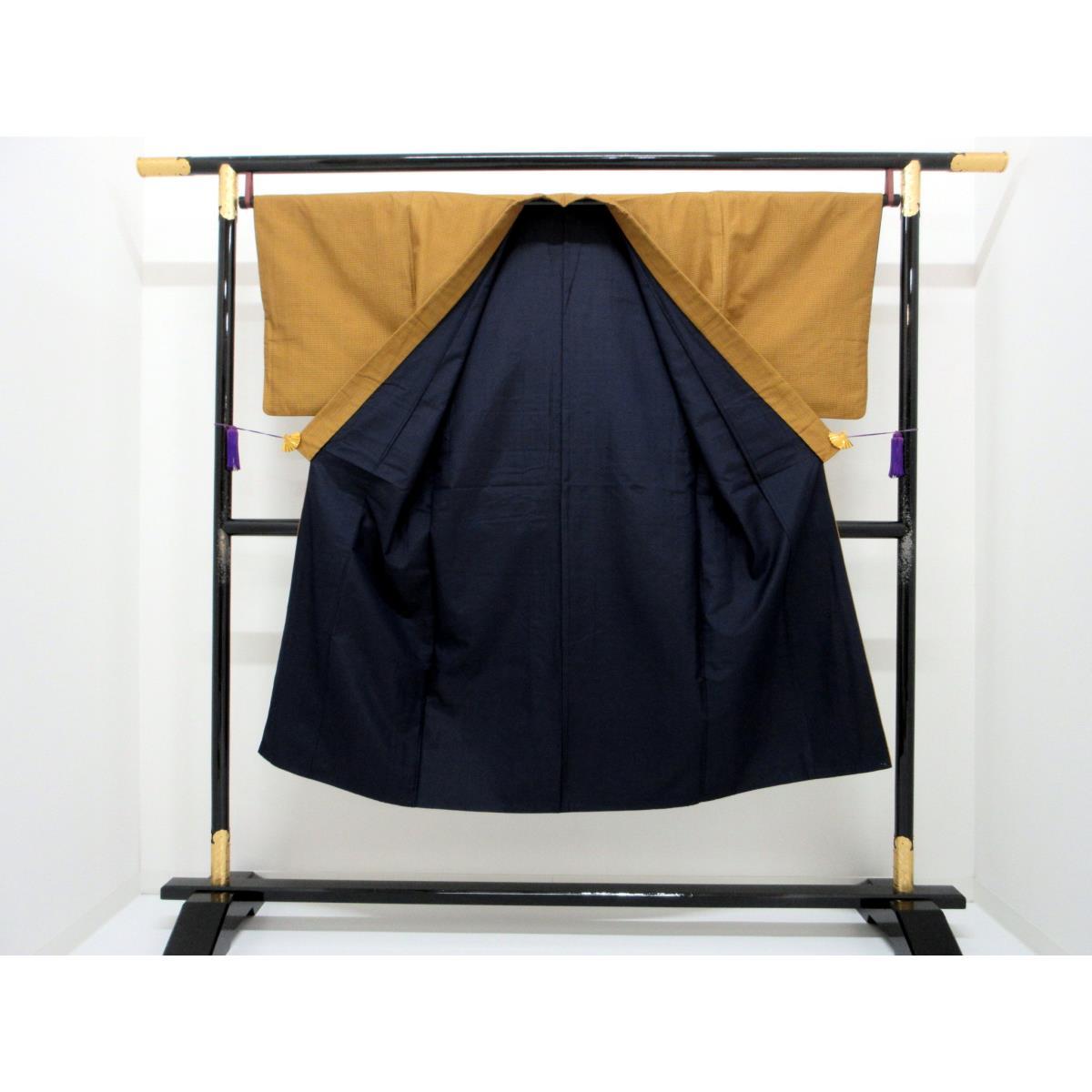 男物　紬織【中古】