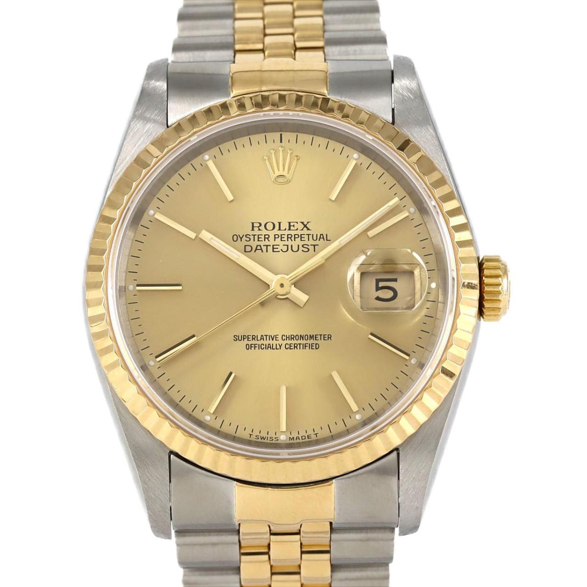 ロレックス デイトジャスト 16233 SSxYG 自動巻 W番【中古...(2)