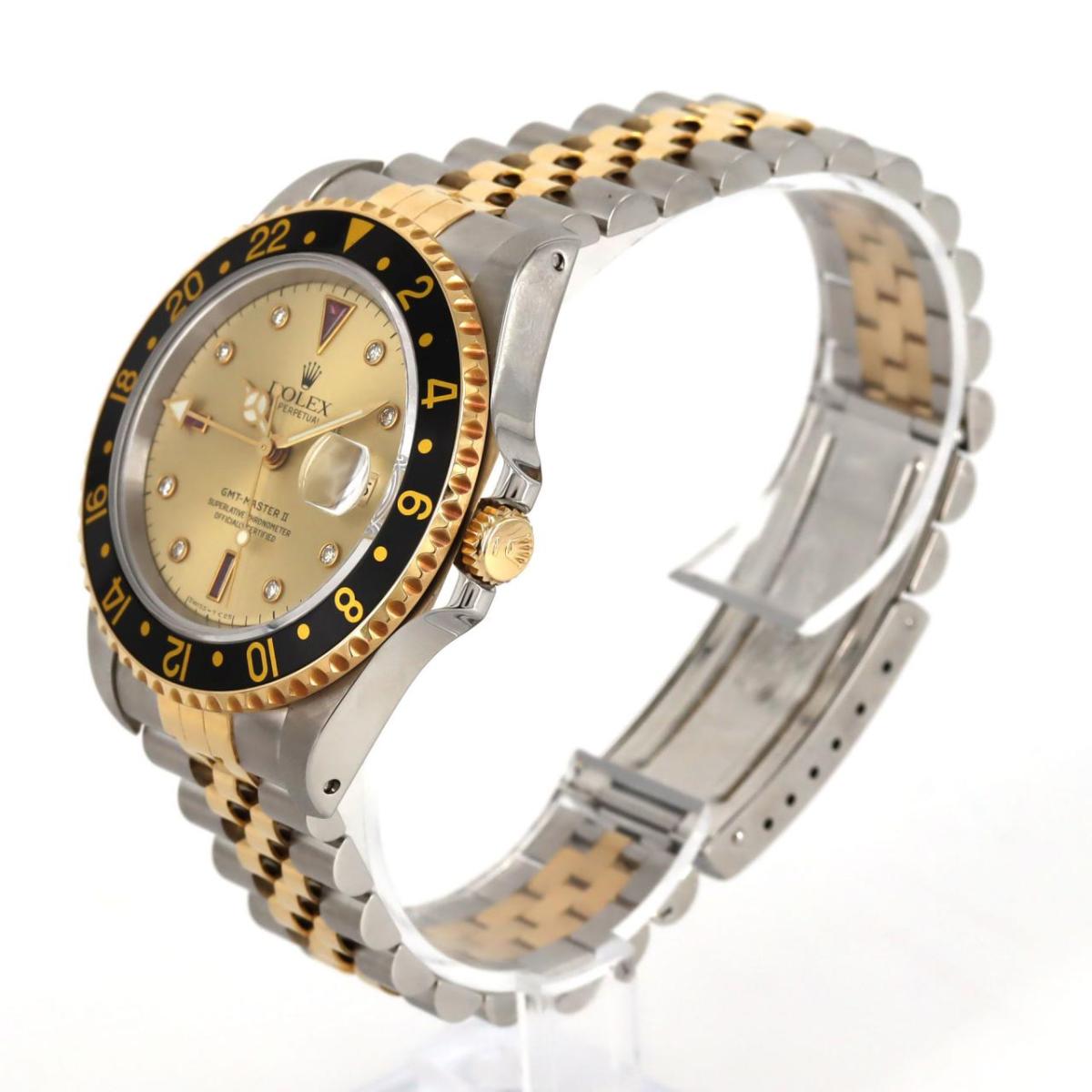 ロレックス GMTマスターII 16713RG・5 SSxYG 自動巻 S番【中古】