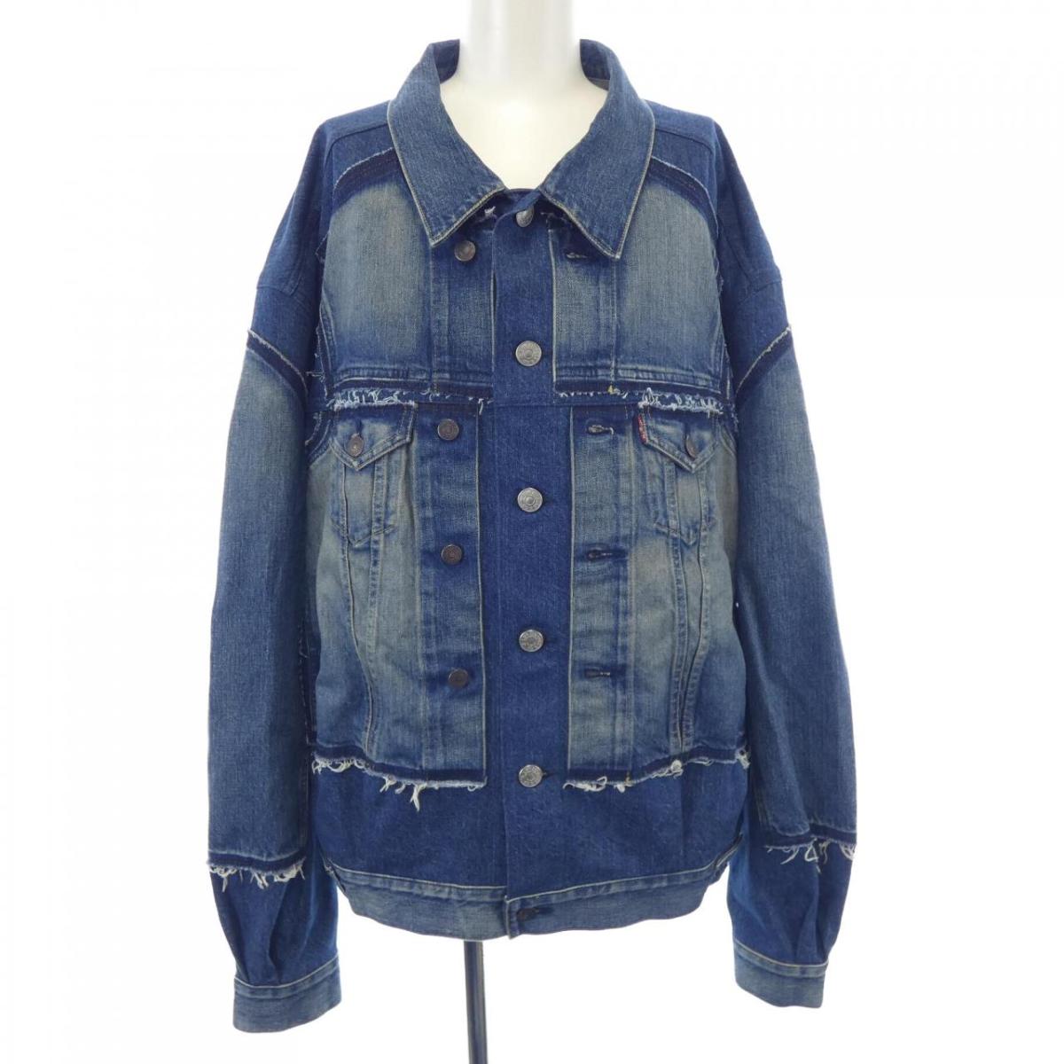 【関税込み】Junya Watanabe ネイビー パネル デニムジャケット 楽天市場】ジュンヤワタナベ(種類(コート・ジャケット)デニム