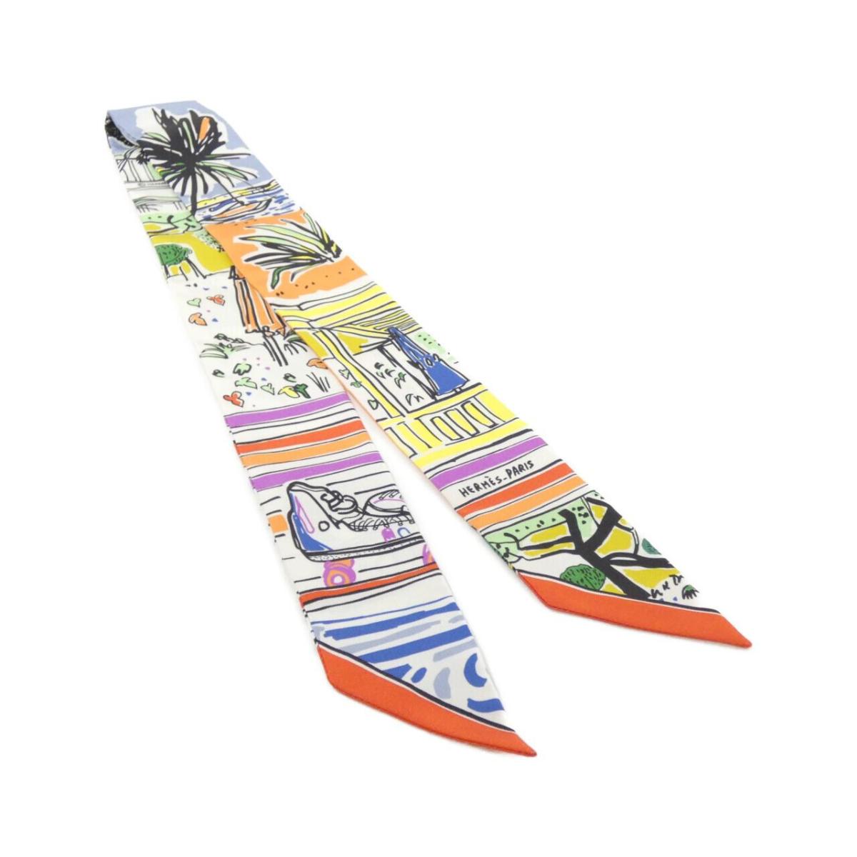 エルメス RAYURES D'ETE ツイリー 063850S スカーフ【中古】