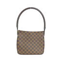 ルイヴィトン ダミエ ルーピング MM N51157 ショルダーバッグ【中古】
