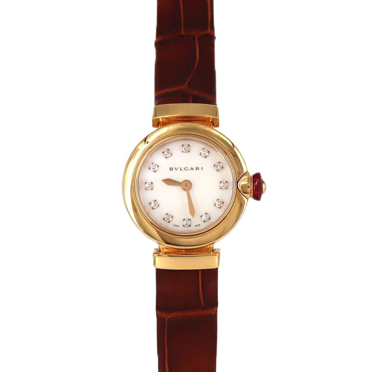 ブルガリ ピッコラルチェア PG・12P LUP23G/LUP23WGL/12 PG・RG クォーツ【中古】