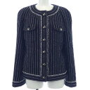 シャネル CHANEL P74419V65934 23P ノーカラージャケット【中古】