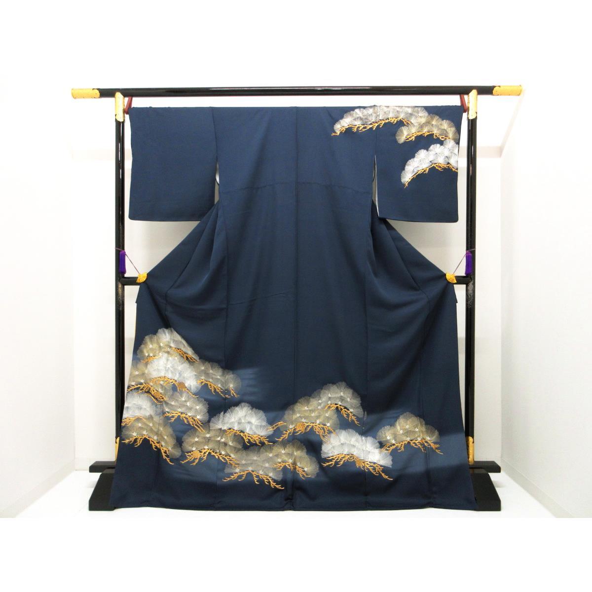 訪問着 刺繍加工 ボカシ染【中古】