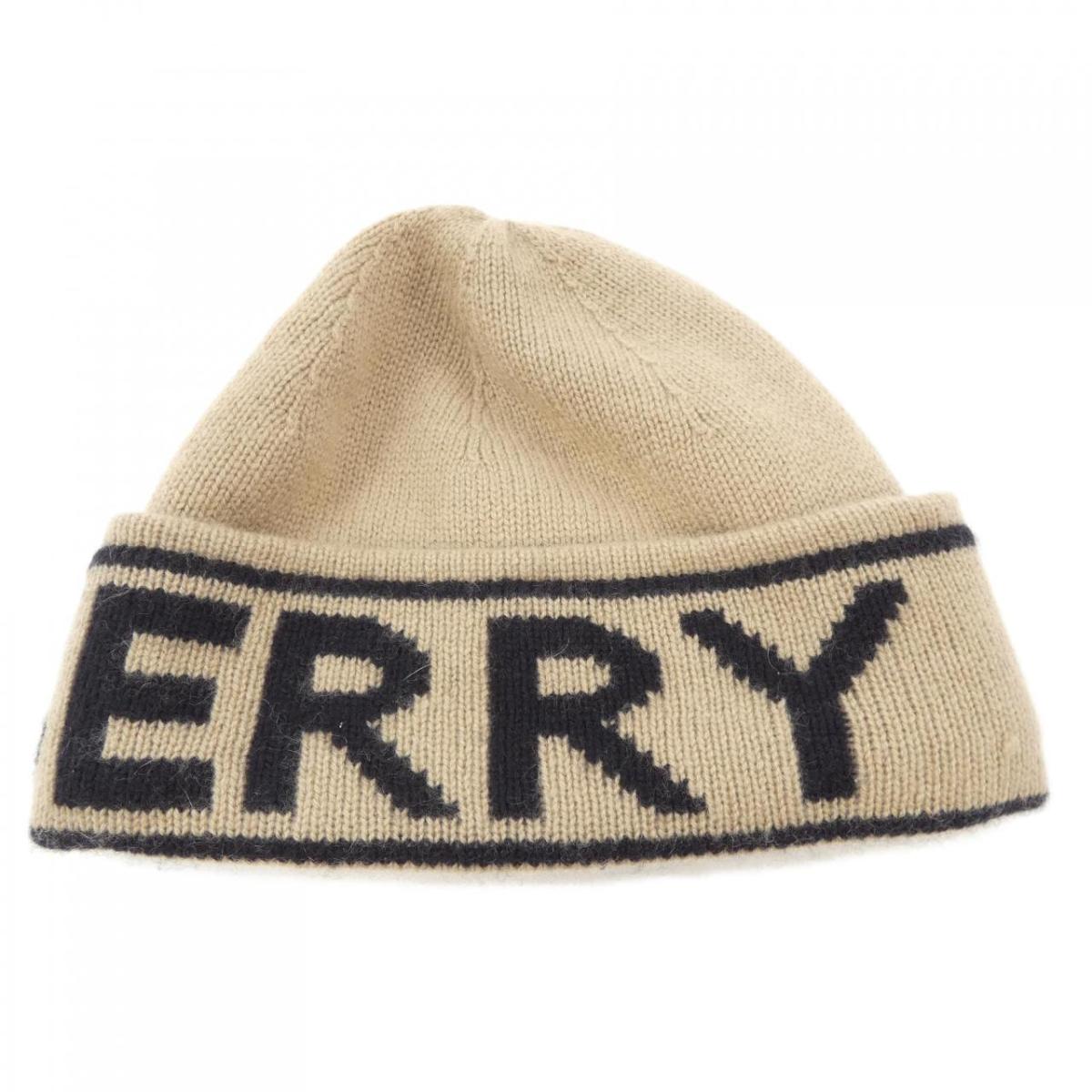 BURBERRY ニット帽 フリーサイズ 黒/白 BURBERRY ニット帽 フリーサイズ 黒/白 BURBERRY ニット帽