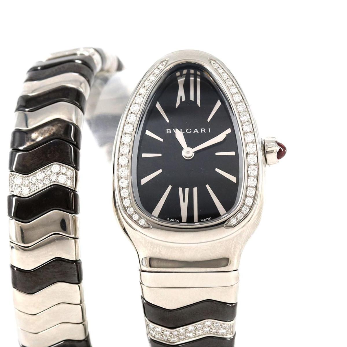 ブルガリ セルペンティスピ-ガ/D・ブレスD Sサイズ SP35S/SP35BSDBCSD1.1T SS クォーツ【中古】