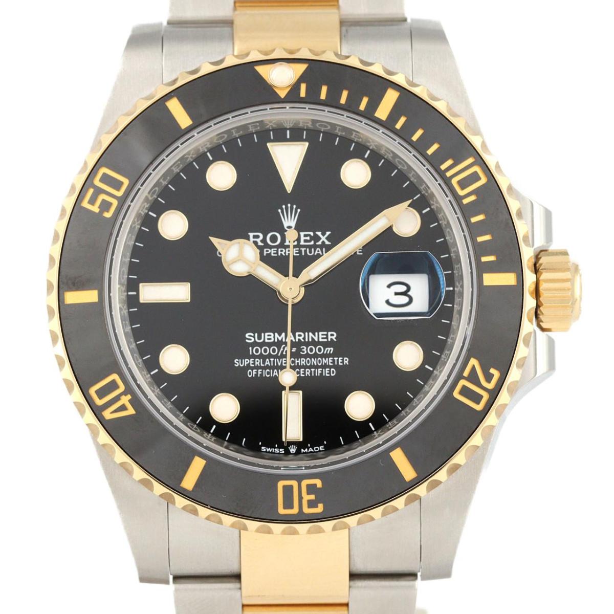 ロレックス サブマリーナーデイト 126613LN SSxYG 自動巻 ランダム番【中古】