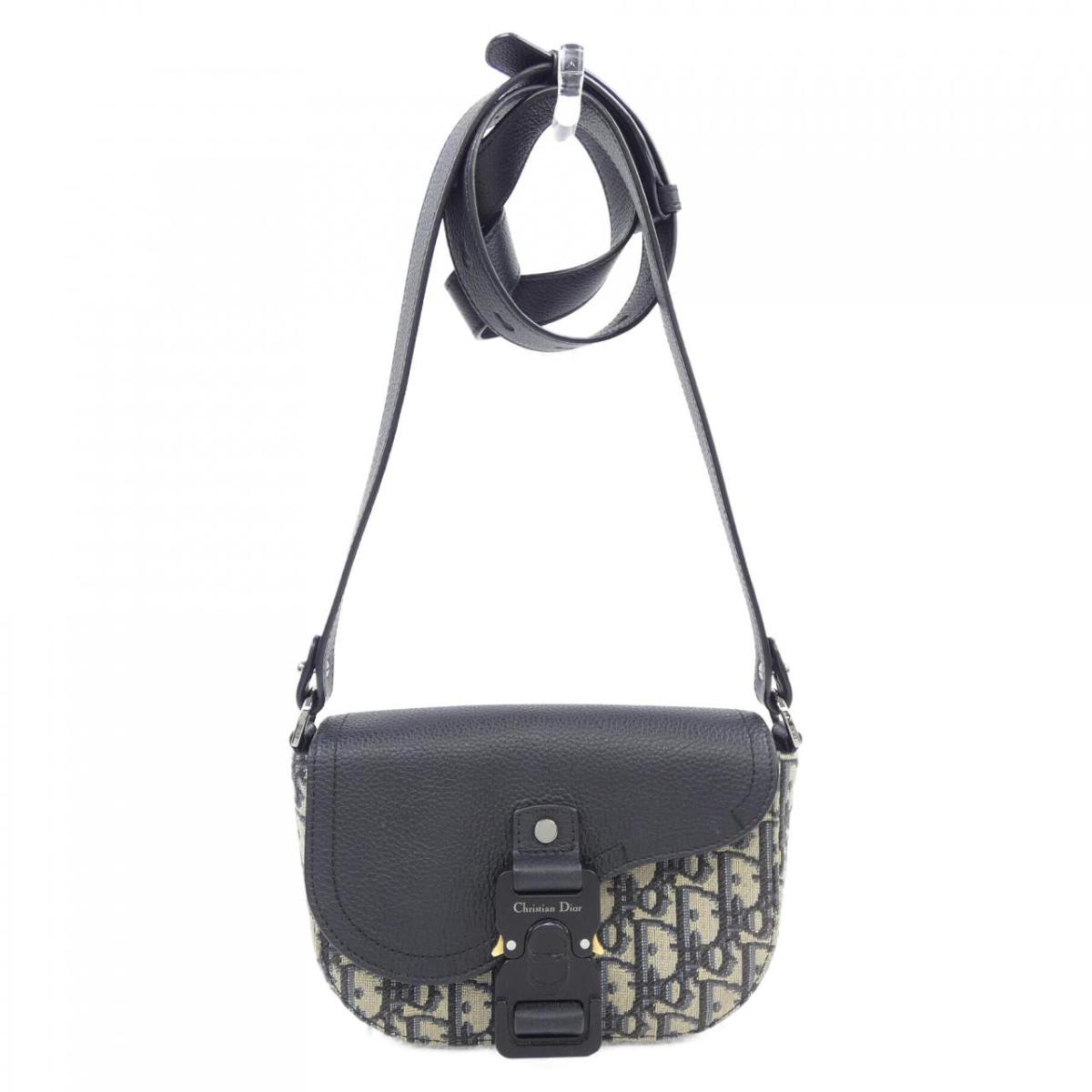 ディオール DIOR フラップ付きメッセンジャーバックミニ オブリークジャカード 2ADCA435YKS BAG【中古】