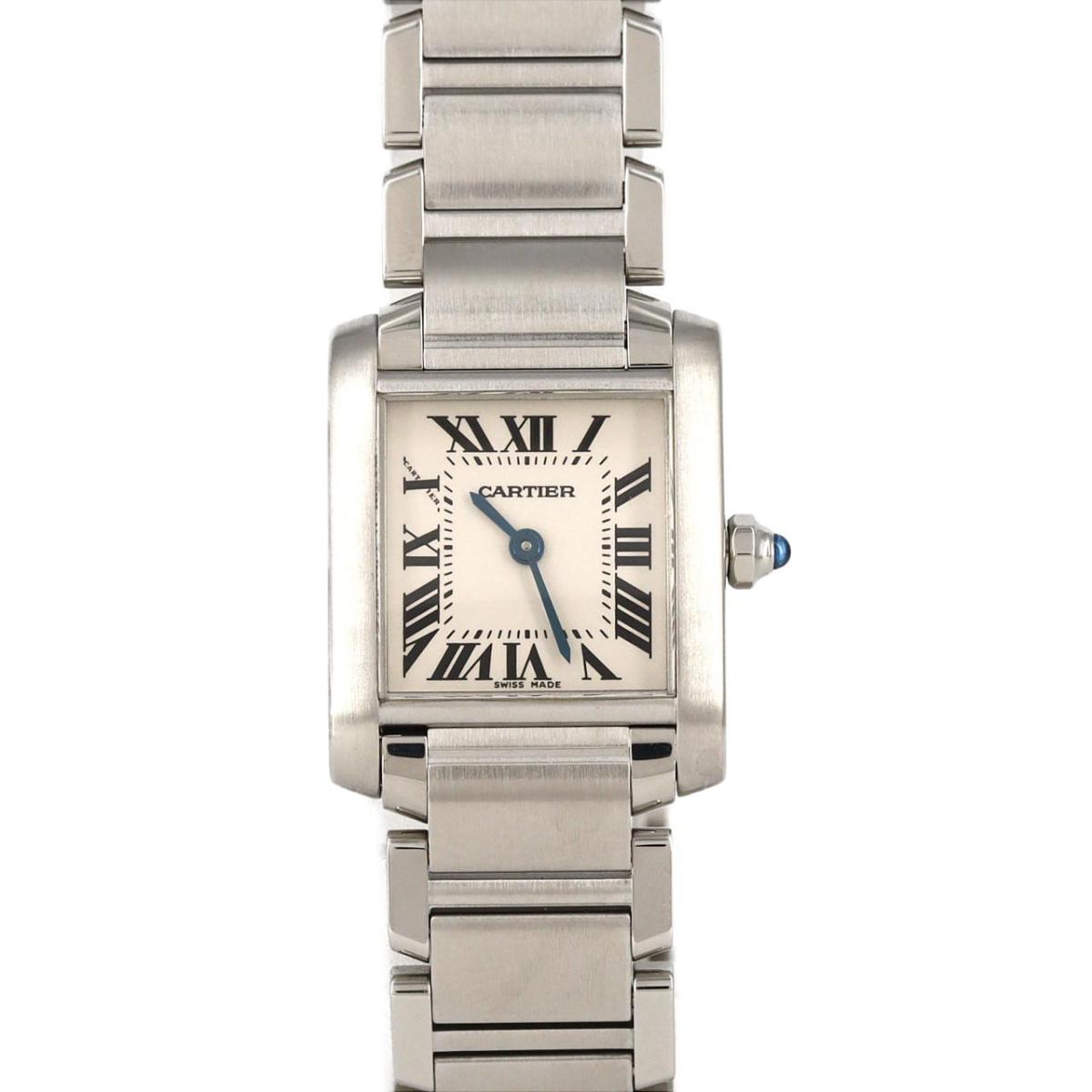 カルティエ タンクフランセーズSM W51008Q3 SS クォーツ【中古】