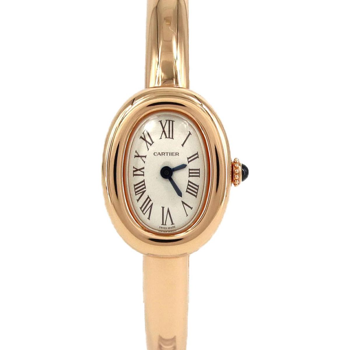 カルティエ ミニベニュワール PG・サイズ16 WGBA0020 PG・RG クォーツ【中古】