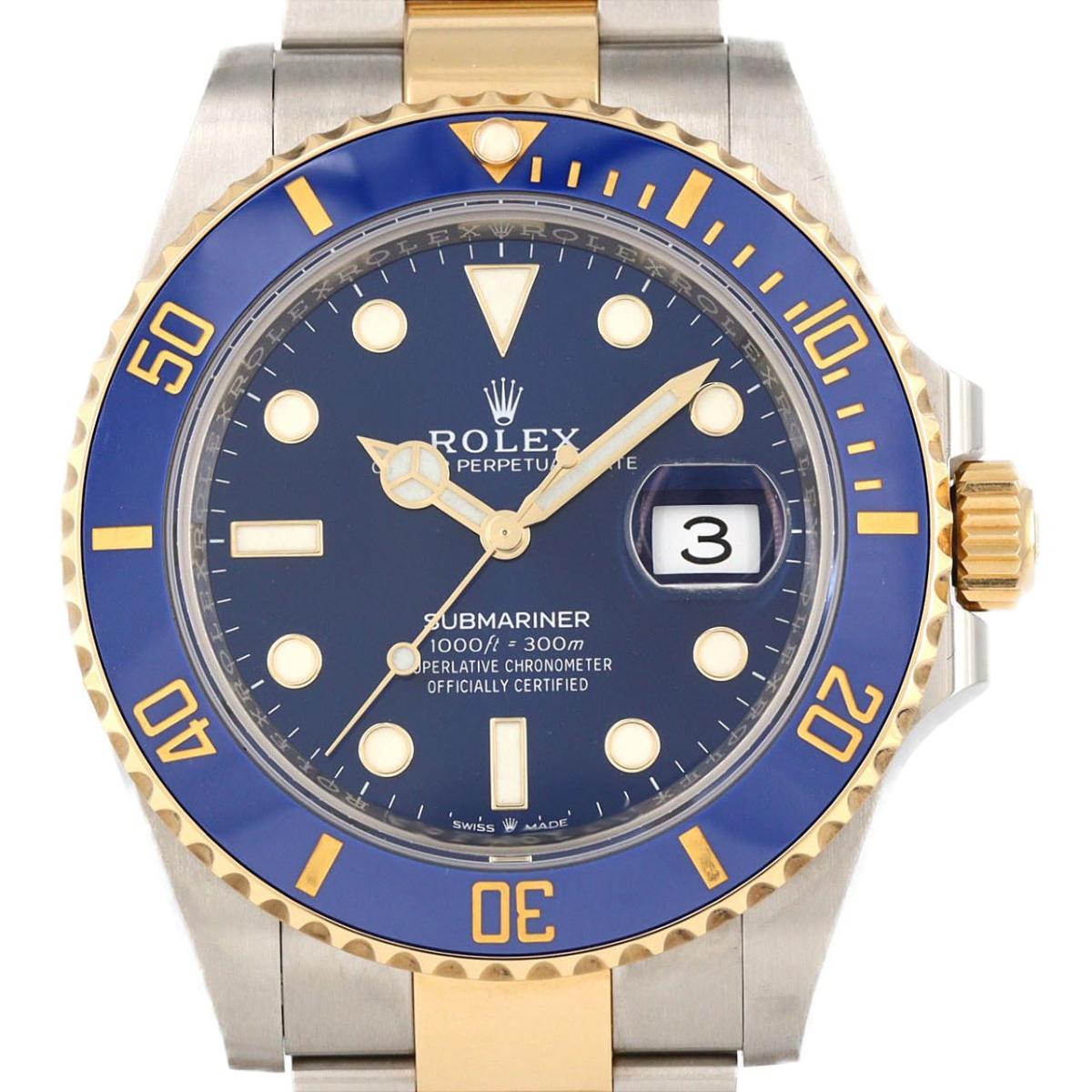 ロレックス サブマリーナーデイト 126613LB SSxYG 自動巻 ランダム番【中古】