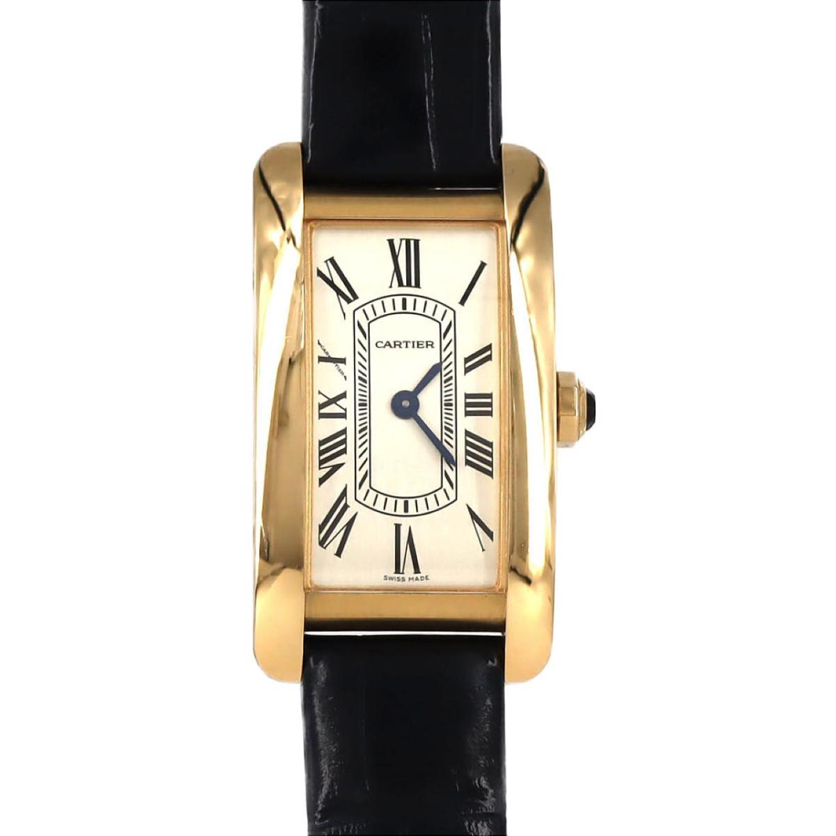 カルティエ タンクアメリカンSM YG WGTA0299 YG クォーツ【中古】