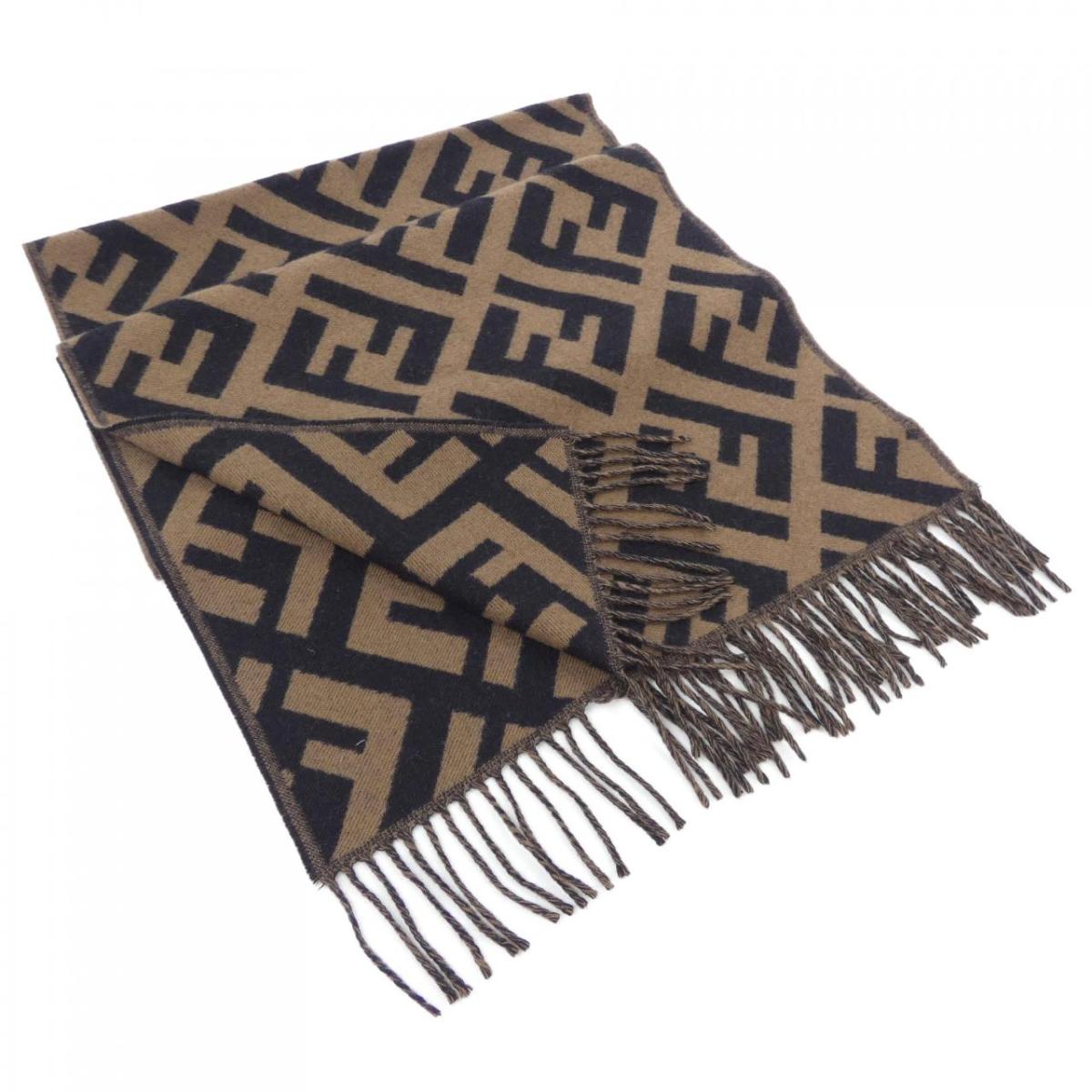 フェンディ FENDI FFマフラー FXT260 A8RS MUFFLER【中古】