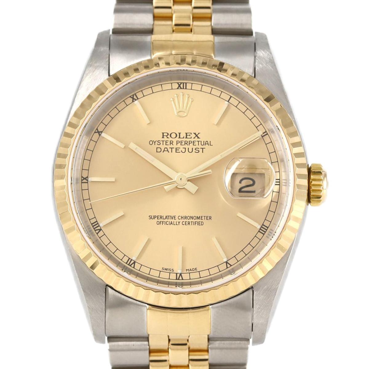 ロレックス デイトジャスト 16233 SSxYG 自動巻 Y番【中古...(2)