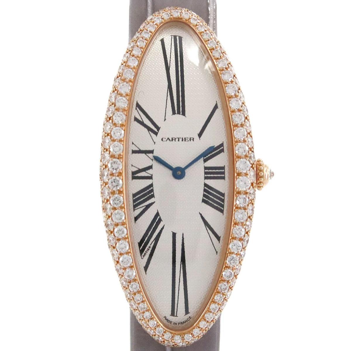 カルティエ ベニュワールアロンジェ PG/4D WB510831 PG・RG 手巻【中古】