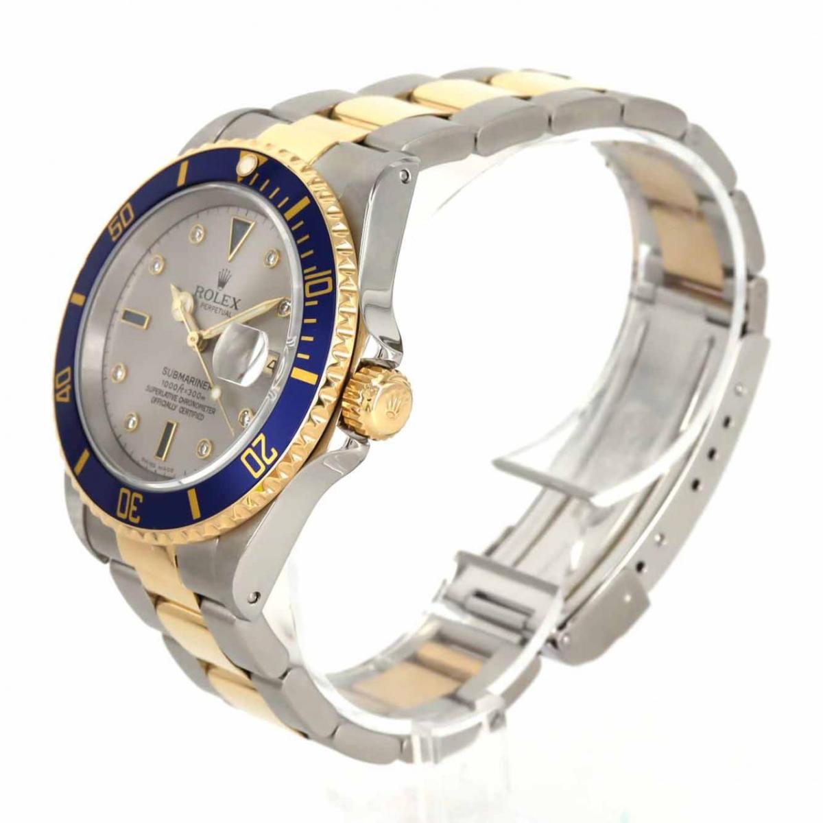 ロレックス サブマリーナーデイト 16613SG. SSxYG 自動巻 U番【中古】