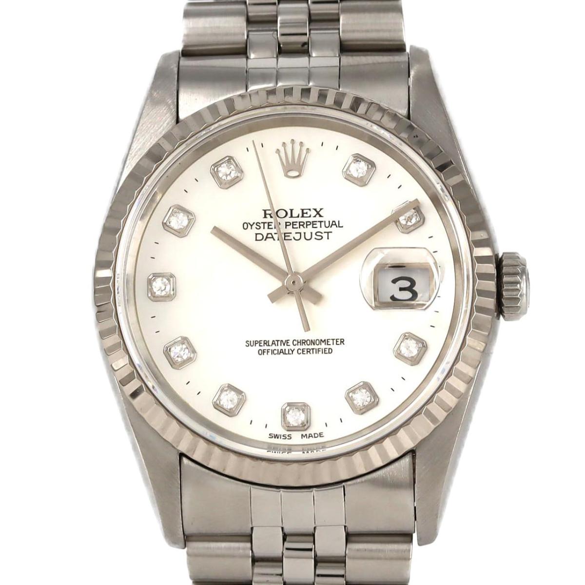 ロレックス デイトジャスト 16234NG SSxWG 自動巻 T番【...(2)