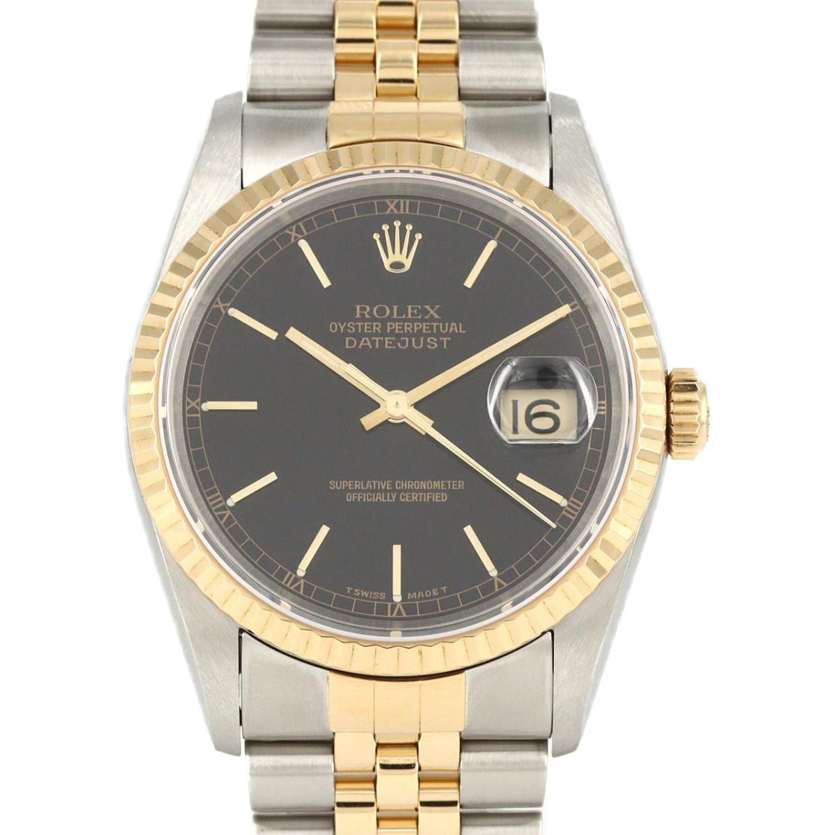 ロレックス デイトジャスト 16233 SSxYG 自動巻 T番【中古...(2)