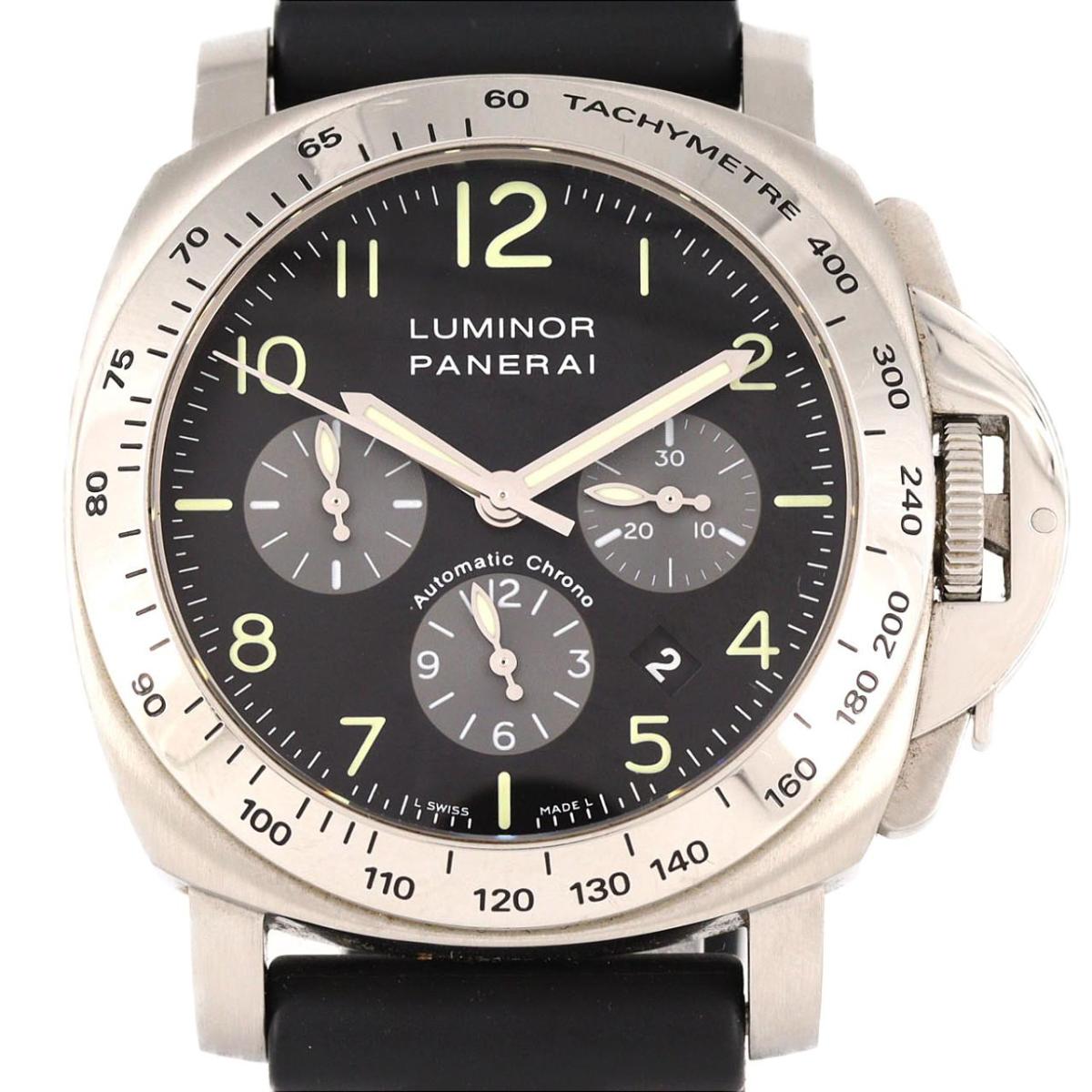 パネライ ルミノールクロノグラフ PAM00162 SS 自動巻【中古】