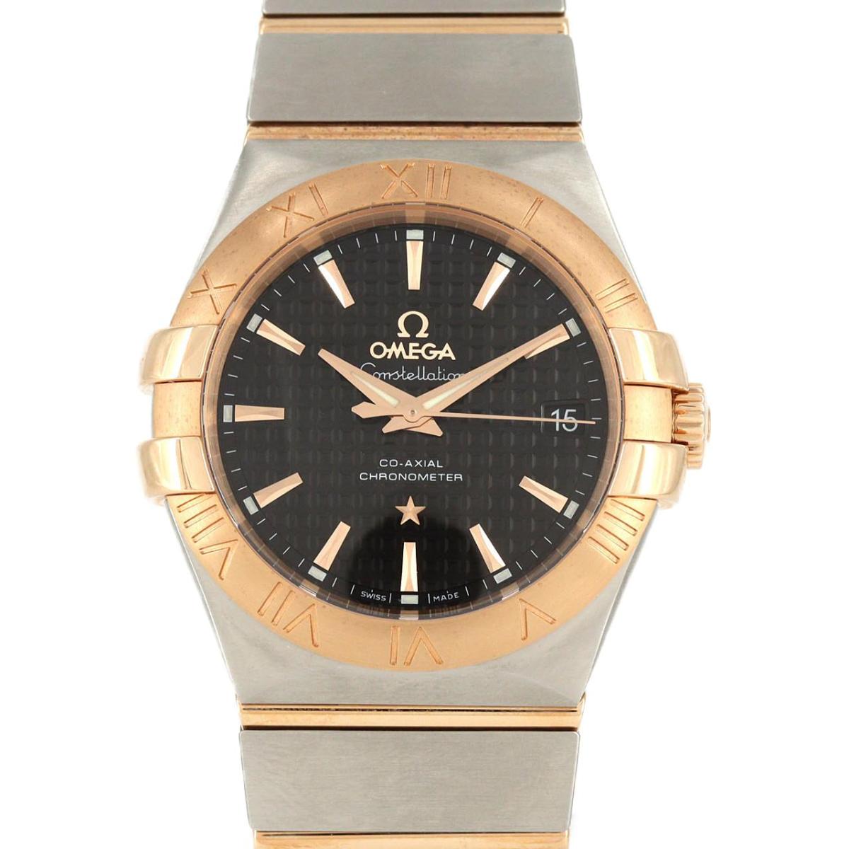 【新品】オメガ コンステレーションブラッシュ RGコンビ 123.20.35.20.01.001 SSxPG 自動巻【新品】
