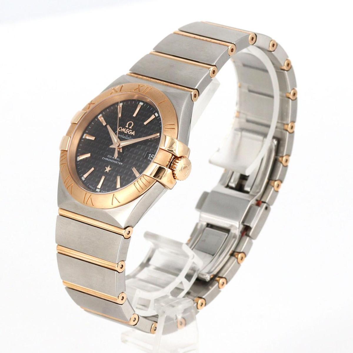 【新品】オメガ コンステレーションブラッシュ RGコンビ 123.20.35.20.01.001 SSxPG 自動巻【新品】