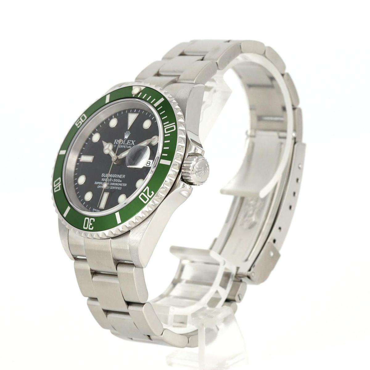 ロレックス サブマリーナーデイト 16610LV SS 自動巻 F番【中古】