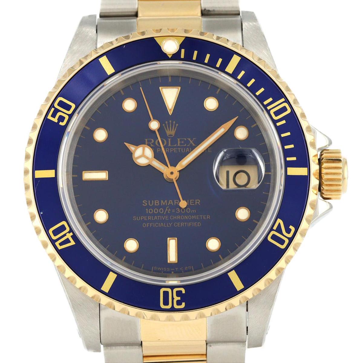 ロレックス サブマリーナーデイト 16613. SSxYG 自動巻 S番【中古】