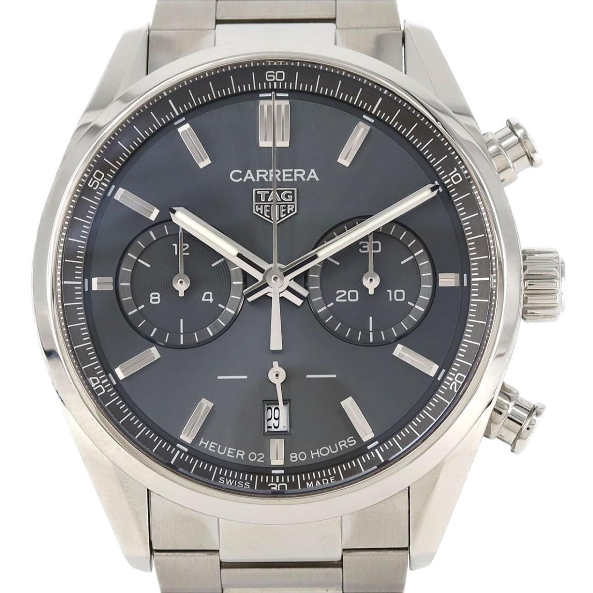 タグ・ホイヤー カレラキャリバーホイヤー02クロノグラフ CBN2012.FC6483 SS 自動巻【中古】