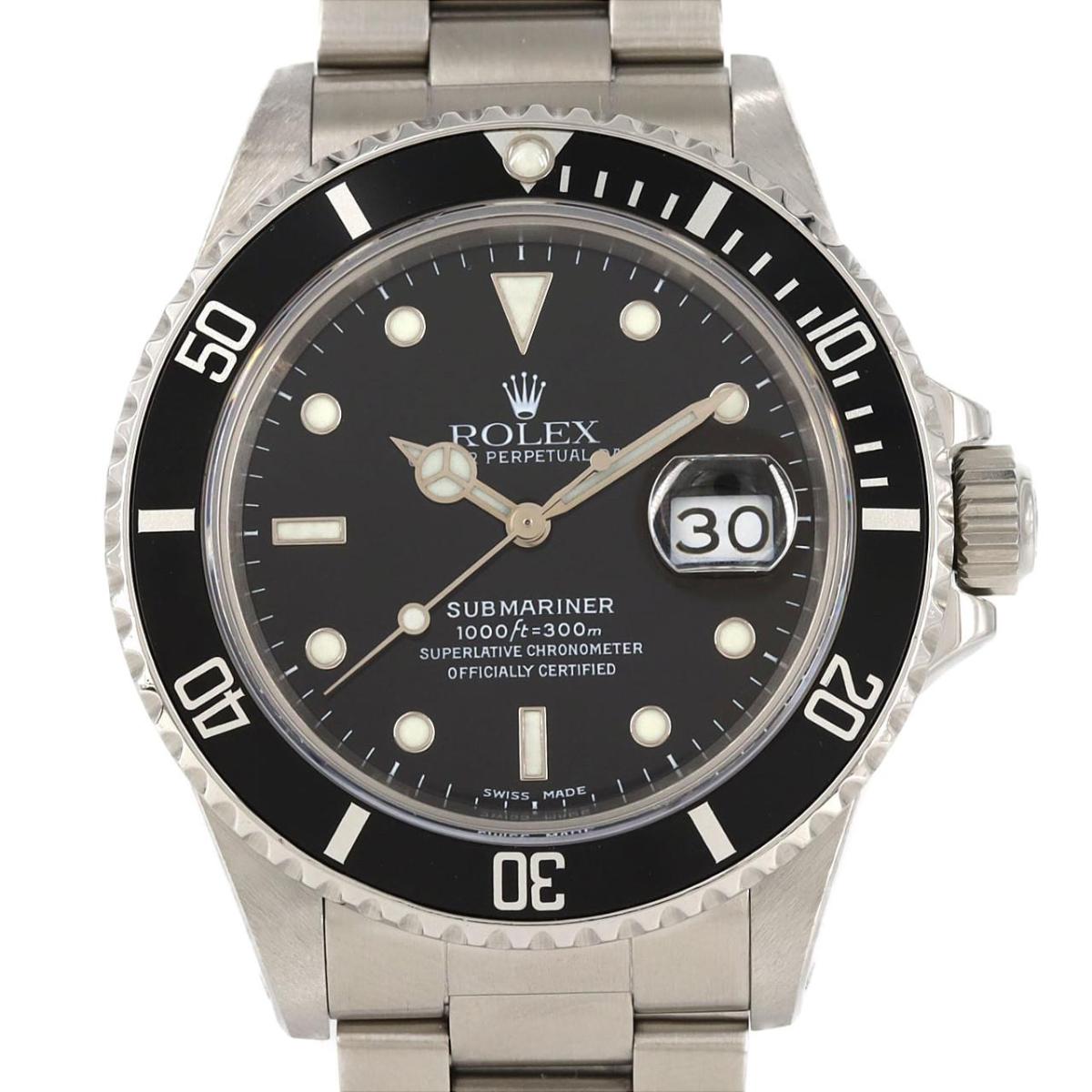 ロレックス サブマリーナーデイト 168000 SS 自動巻 R番【中古】
