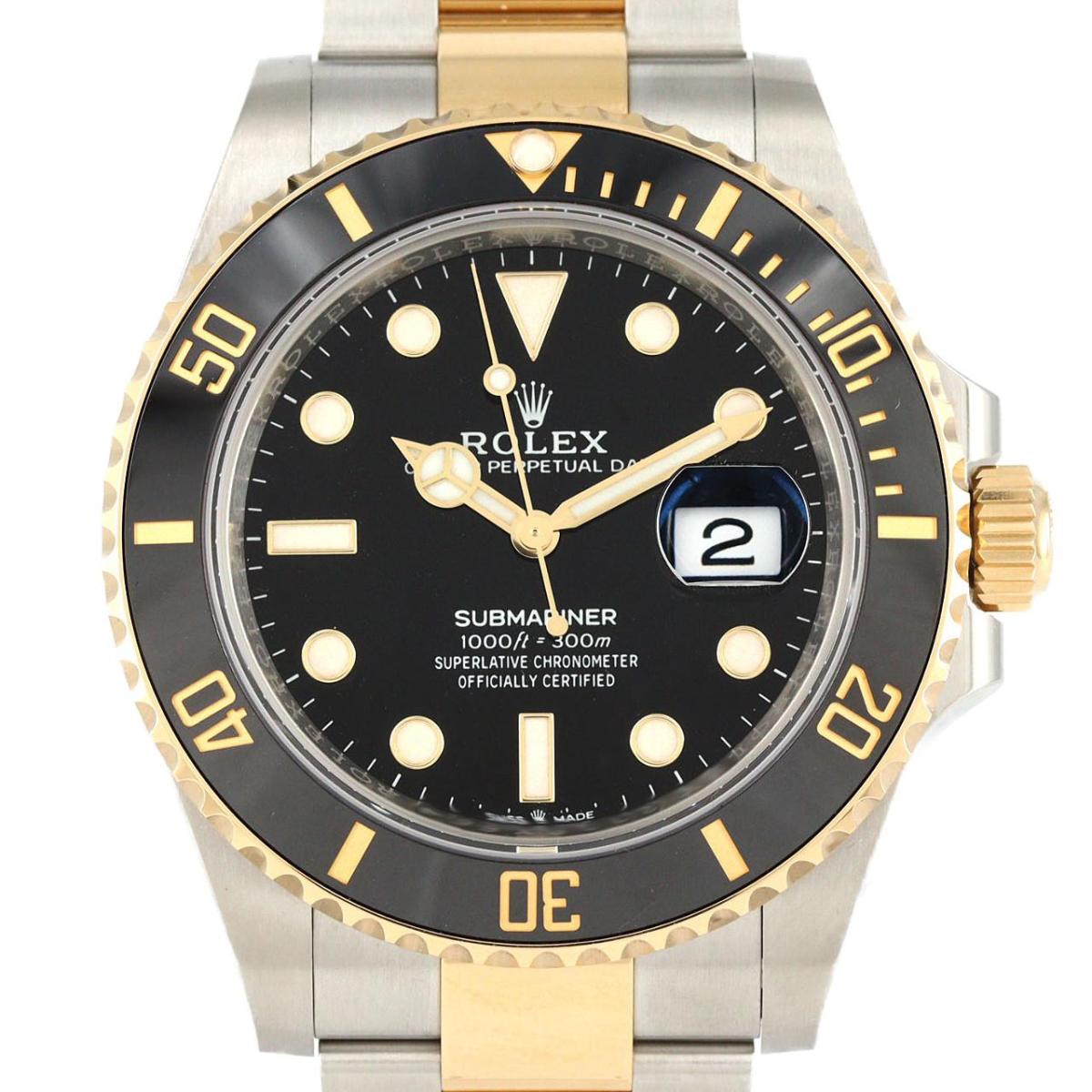 ロレックス サブマリーナーデイト 126613LN SSxYG 自動巻 ランダム番【中古】