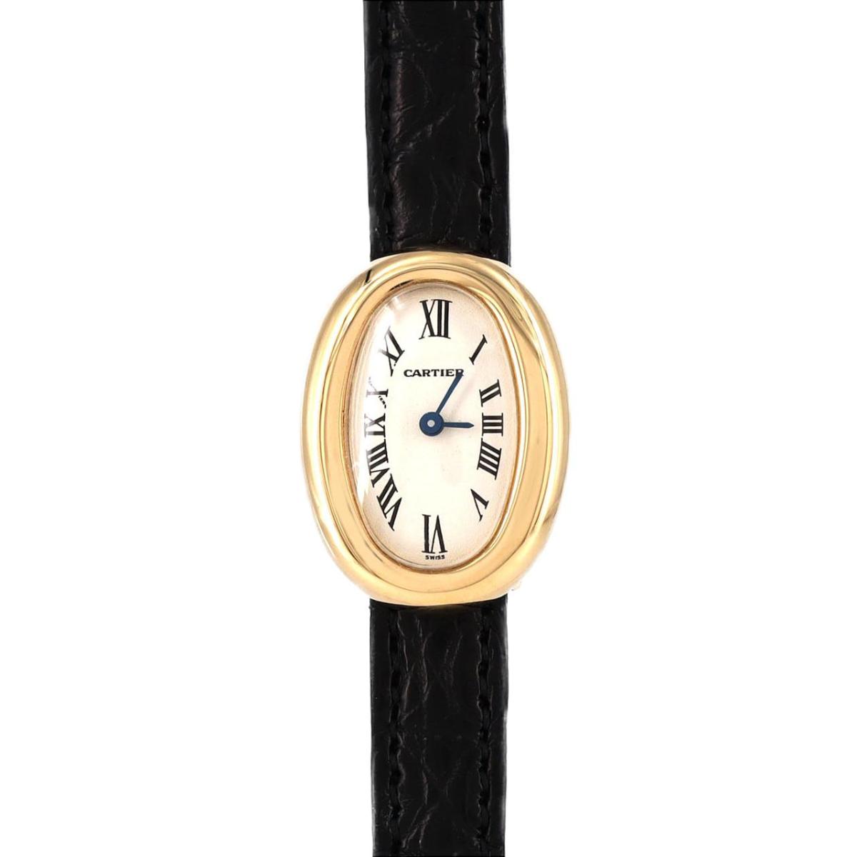 カルティエ ミニベニュワール YG W1510956 YG クォーツ【中古】