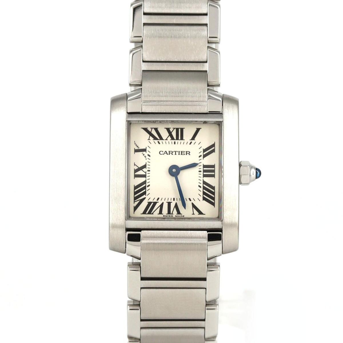 カルティエ タンクフランセーズSM W51008Q3 SS クォーツ【中古】