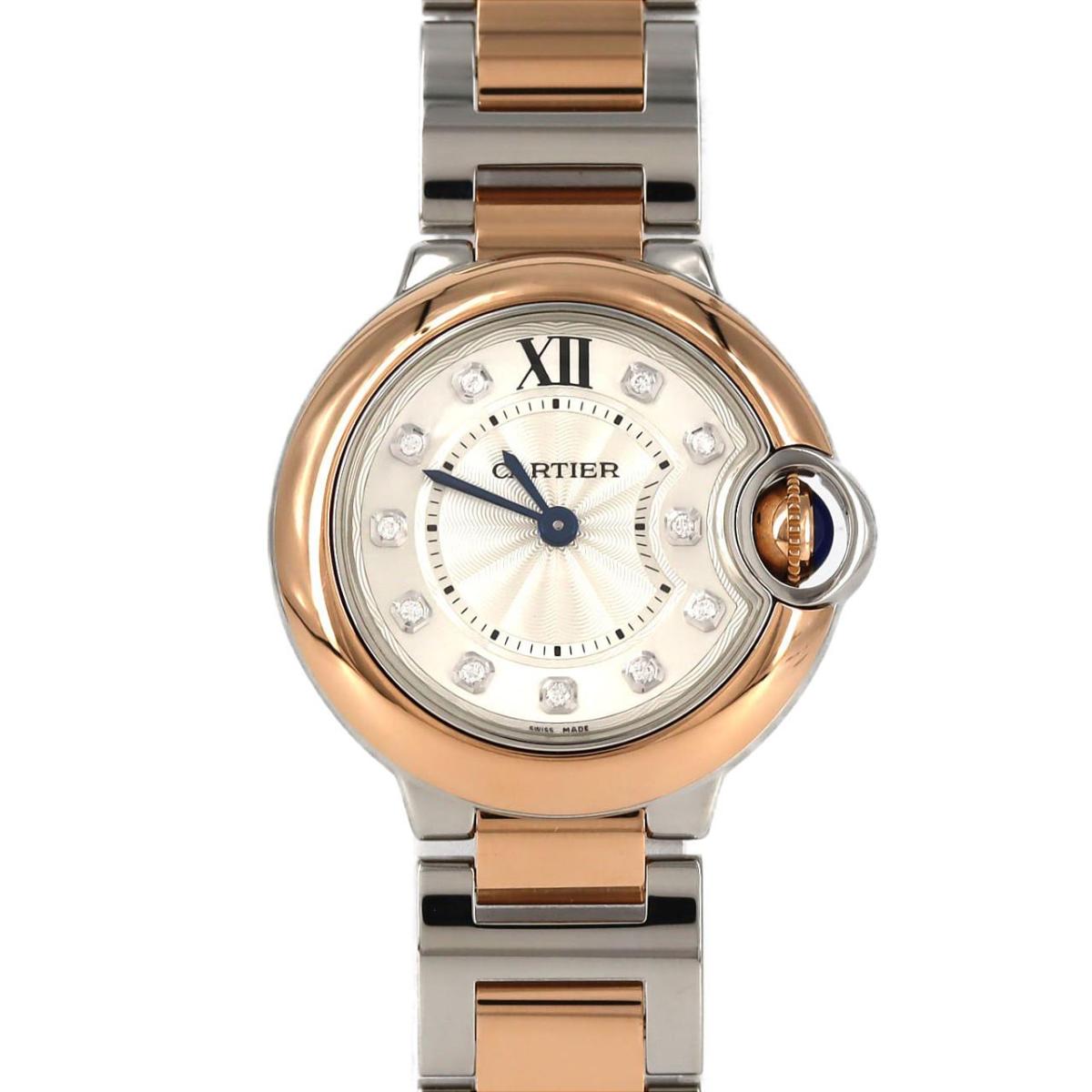 カルティエ バロンブルーSM PGコンビ・11P W3BB0005 SSxPG クォーツ【中古】