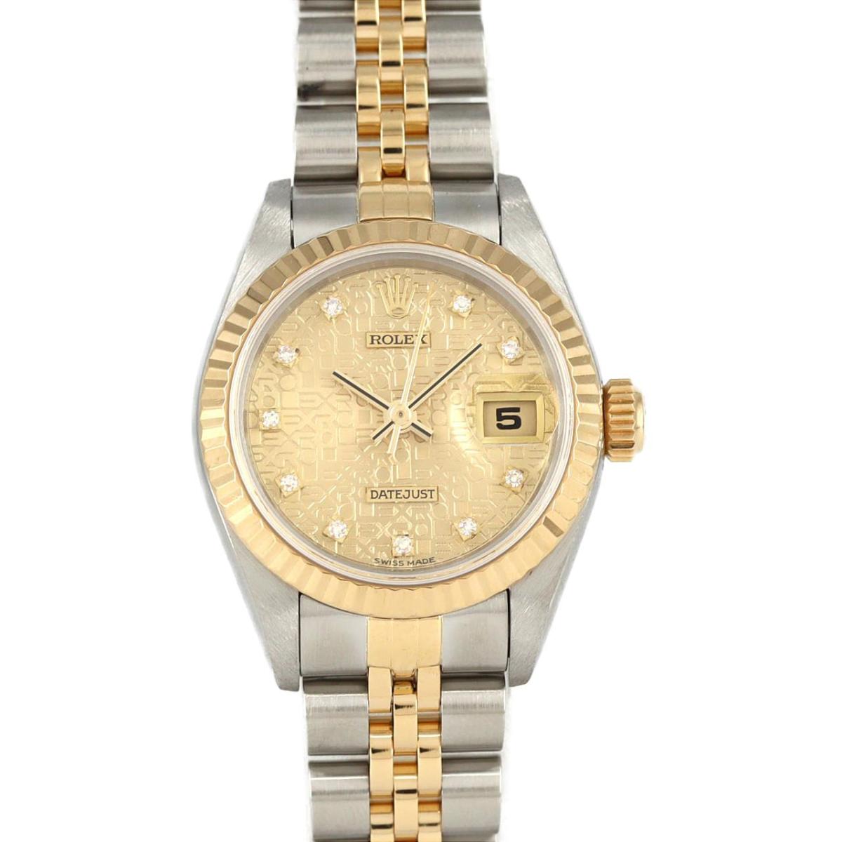 ロレックス デイトジャスト 69173G. SSxYG 自動巻 S番【...(2)