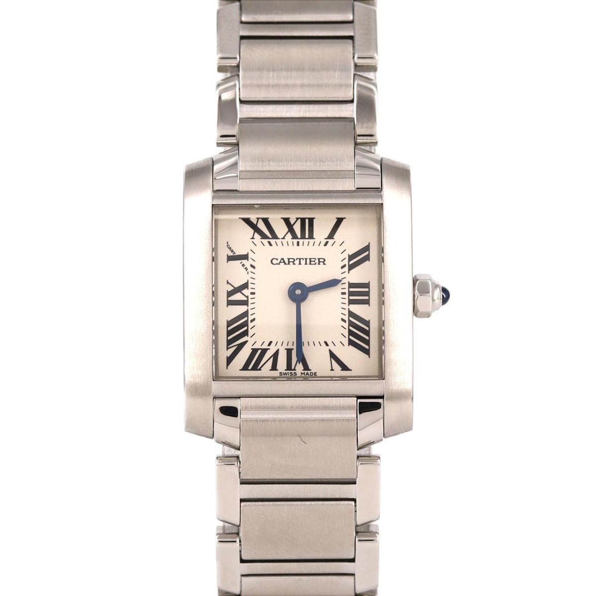 カルティエ タンクフランセーズSM W51008Q3 SS クォーツ【中古】