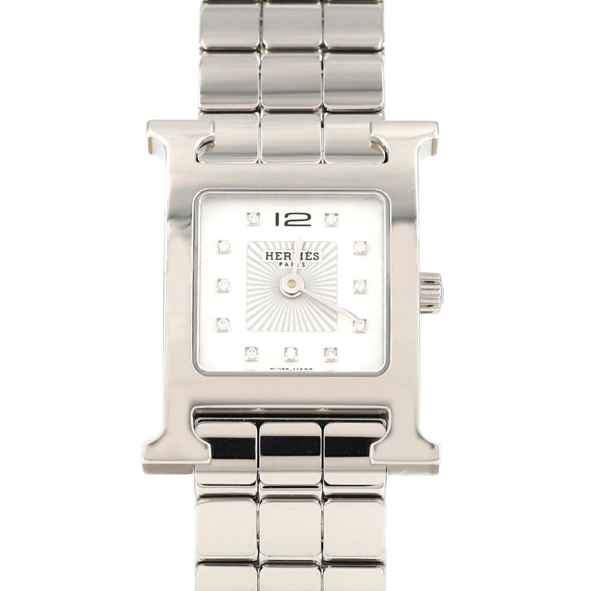 エルメス Hウォッチ・11P HH1.210 SS クォーツ【中古】