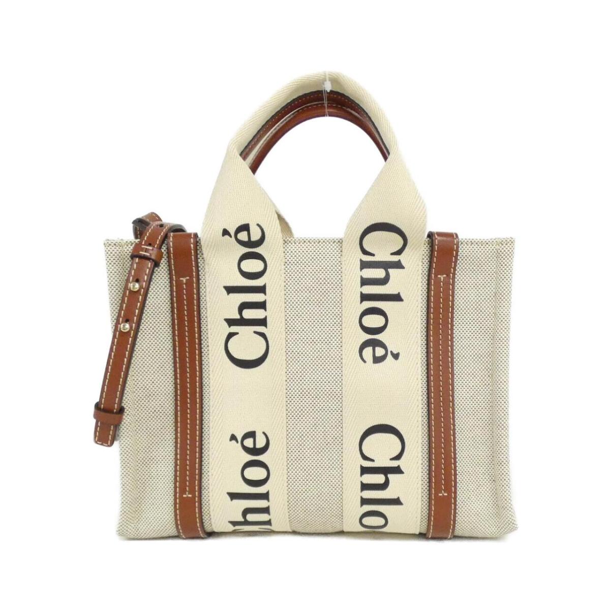 クロエ ウッディ スモール トート CHC22AS397 J28 バッグ【中古】