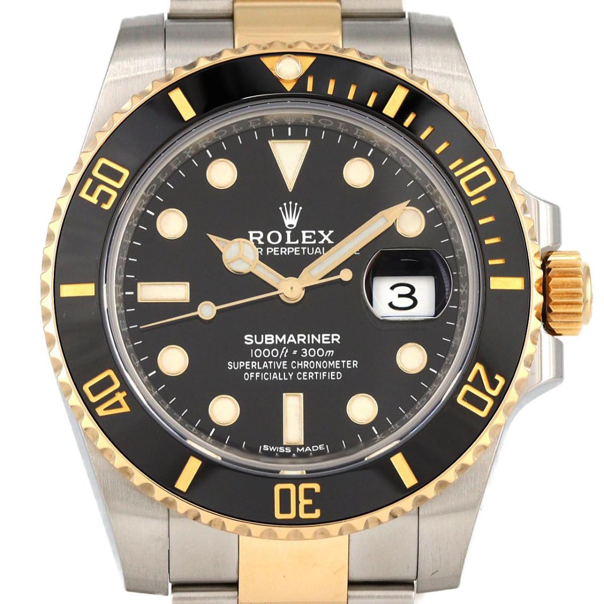 ロレックス サブマリーナーデイト 116613LN SSxYG 自動巻 ランダム番【中古】