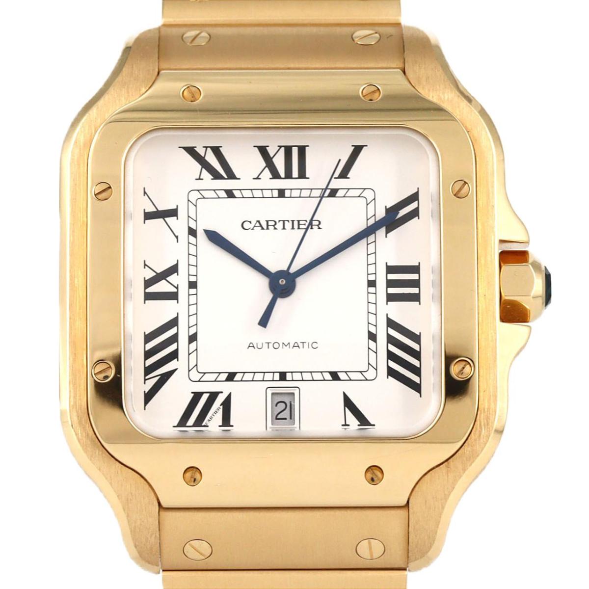 カルティエ サントスドゥカルティエLM YG WGSA0029 YG 自動巻【中古】
