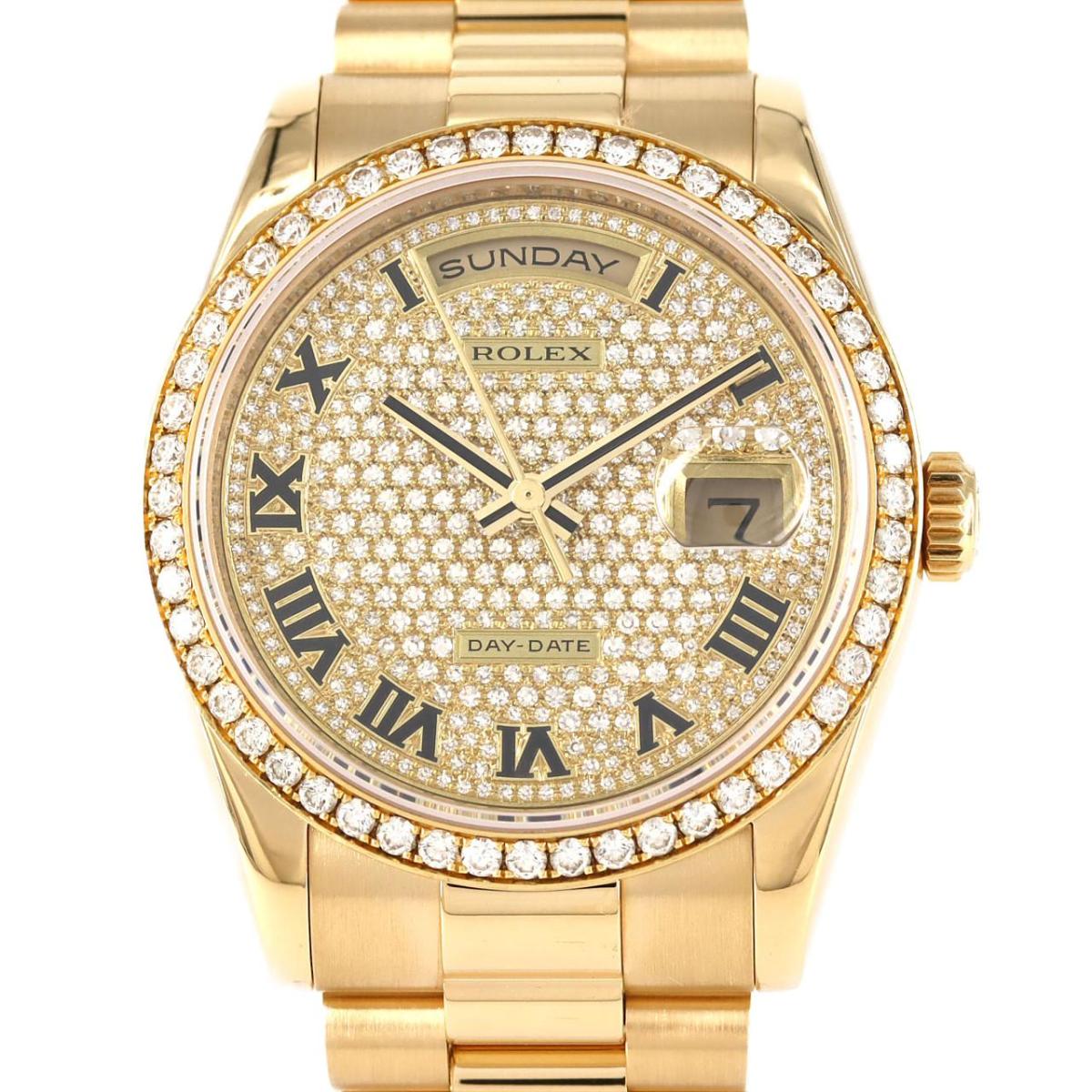 ロレックス デイデイト 118348 YG 自動巻 G番【中古】(2)